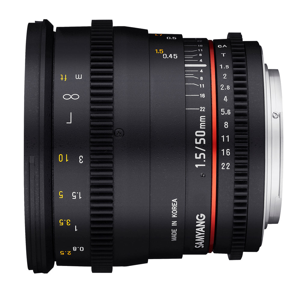 50mm T1.5 Full Frame VDSLR II Cine