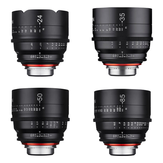 24, 35, 50, 85mm XEEN Pro Cinema Lens Bundle
