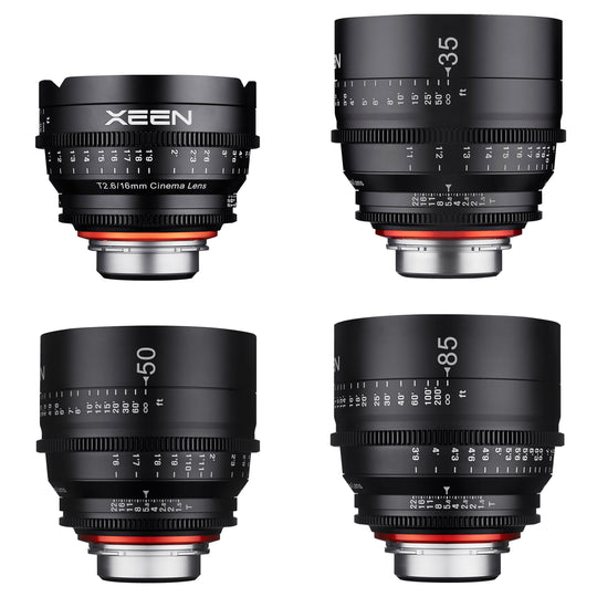 16, 35, 50, 85mm XEEN Pro Cinema Lens Bundle