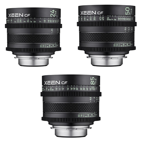 24, 50, 85mm XEEN CF Pro Cinema Lens Bundle
