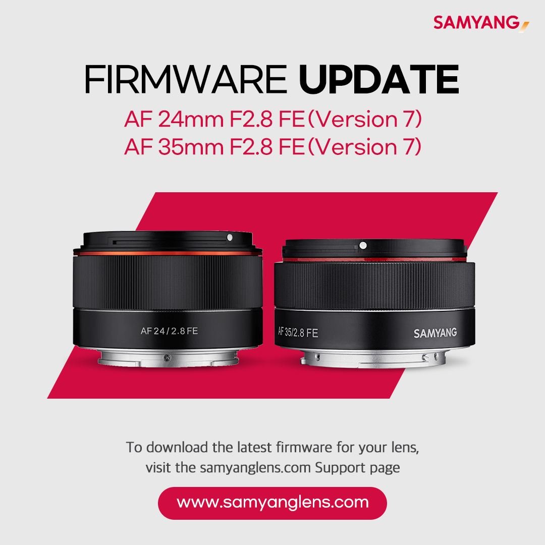 New Firmware Released for the 24mm F2.8 and 35mm F2.8 AF Lenses
