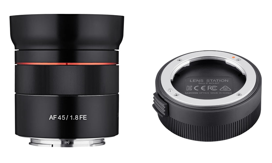 45mm F1.8 AF Compact Full Frame with Lens Station (Sony E