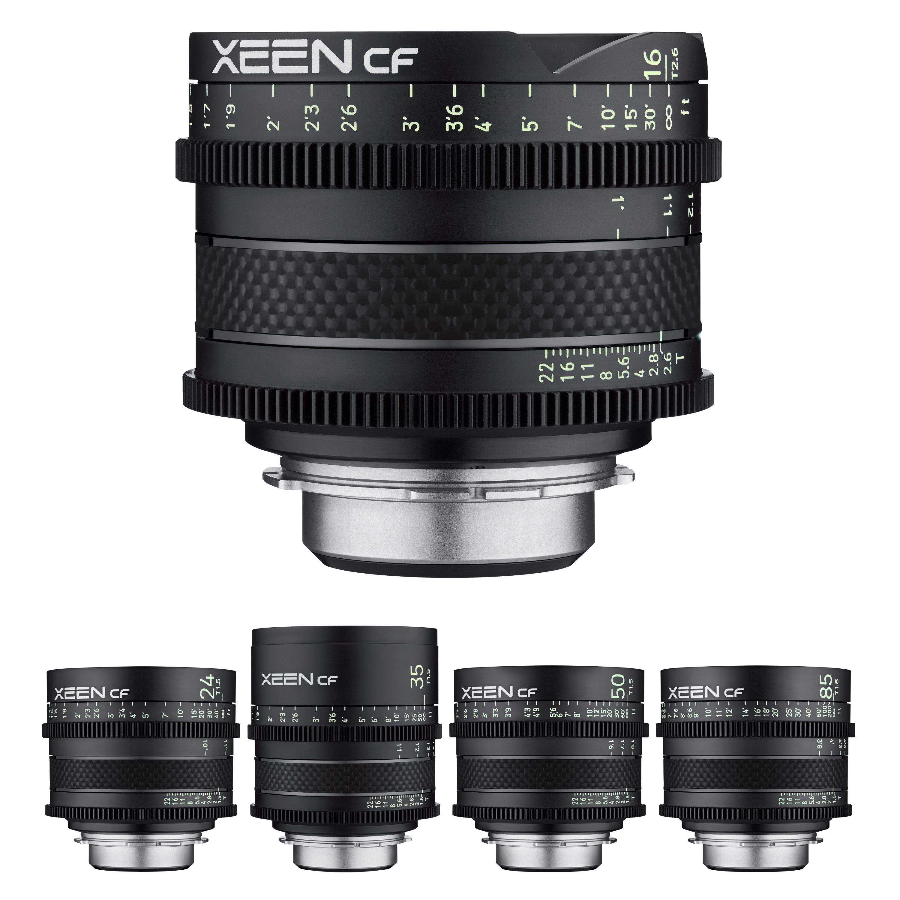 16, 24, 35, 50, 85mm XEEN CF Pro Cinema Lens Bundle – Samyang US