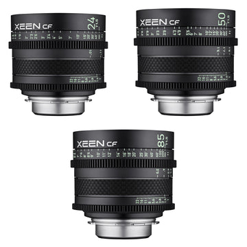 24, 50, 85mm XEEN CF Pro Cinema Lens Bundle