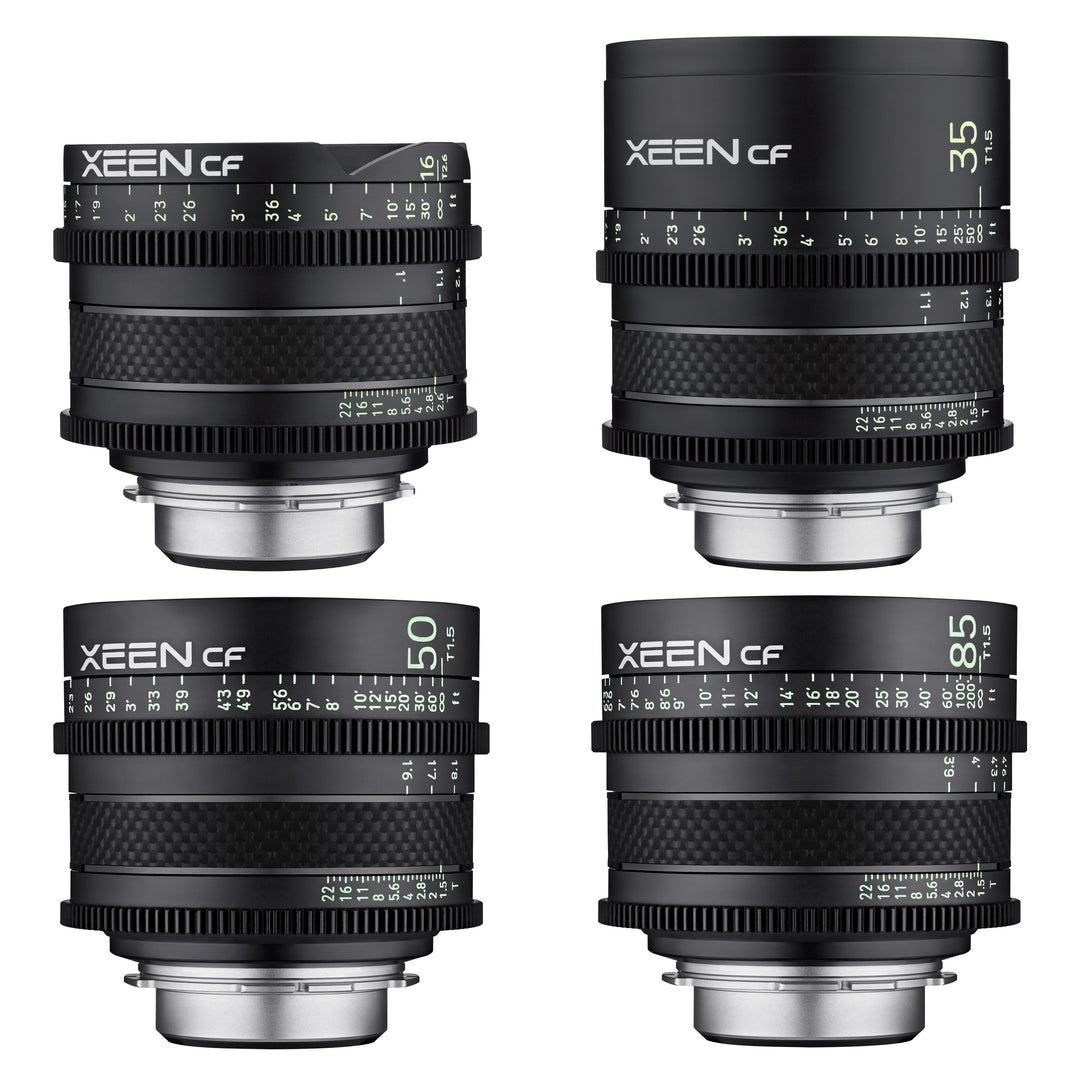 16, 35, 50, 85mm XEEN CF Pro Cinema Lens Bundle
