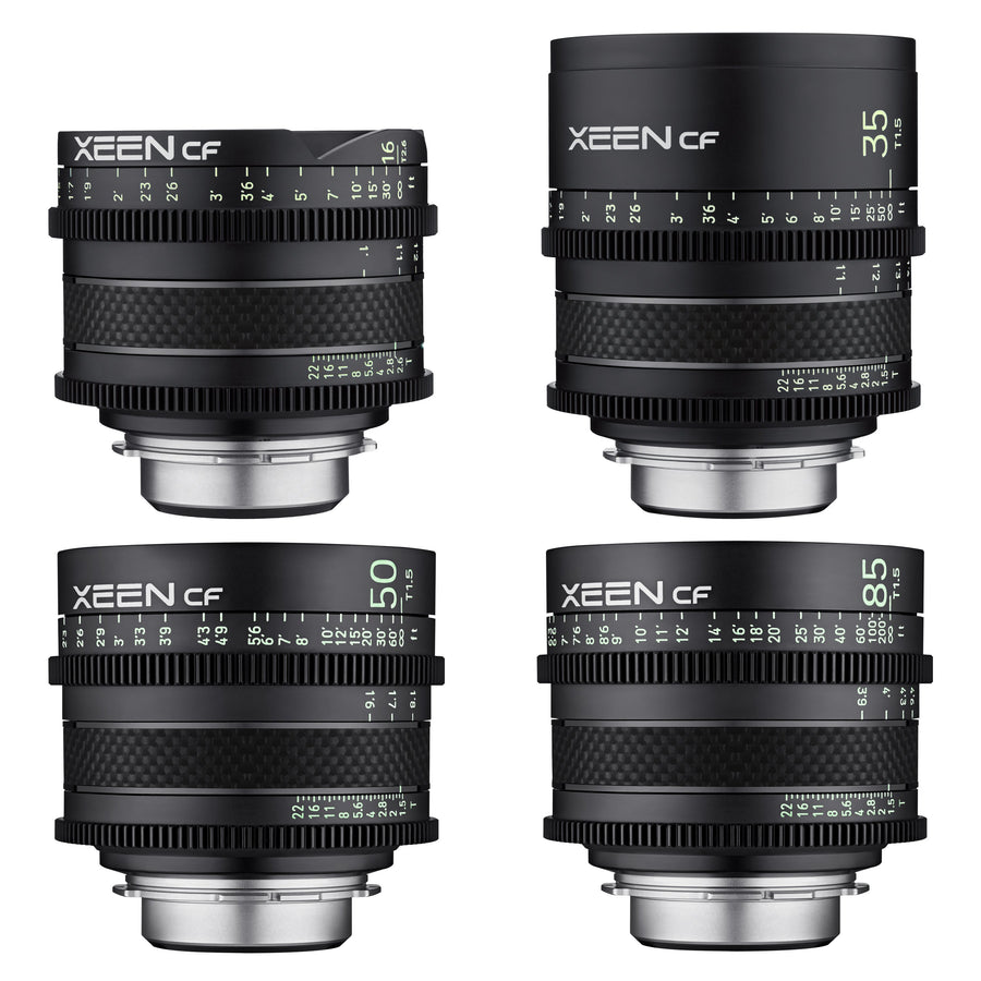 16, 35, 50, 85mm XEEN CF Pro Cinema Lens Bundle